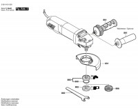 Bosch 3 601 H31 000 Gws 8-115 Z Angle Grinder 230 V / Eu Spare Parts